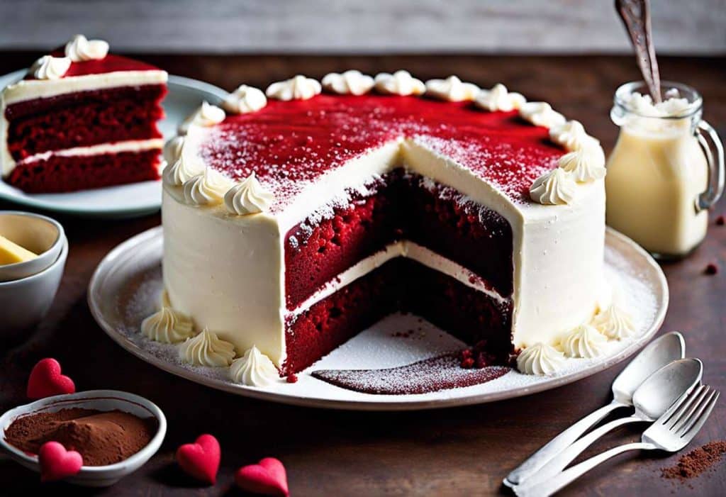 Recette de Red Velvet Cake pour la Saint-Valentin : gâteau d'amour ultime