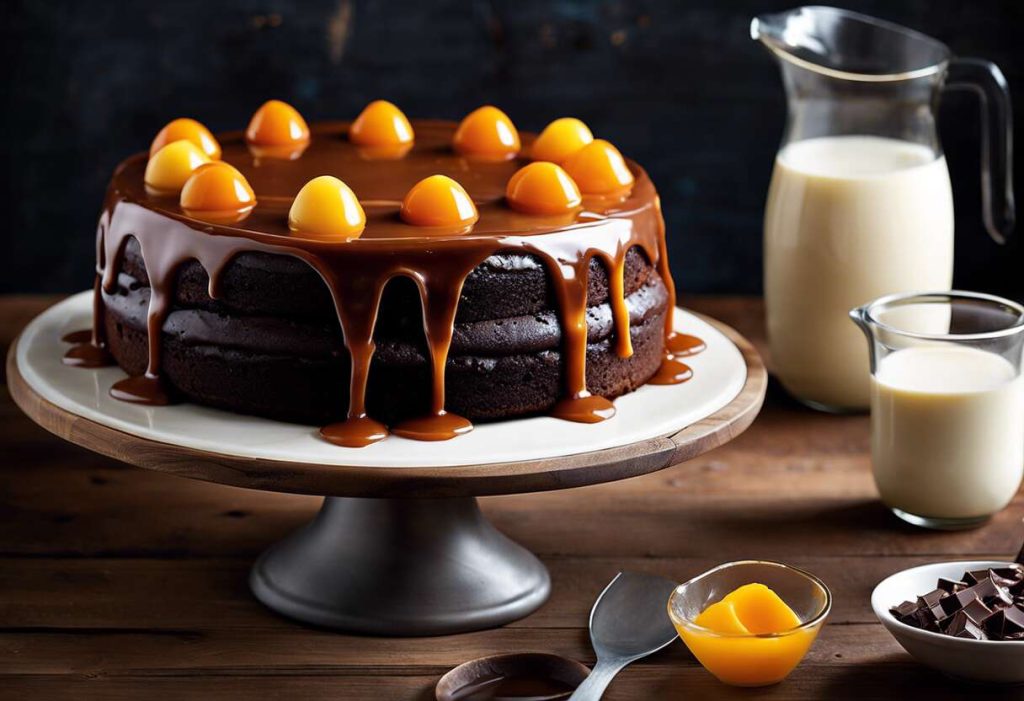 Recette incontournable : cake au chocolat et glaçage caramel