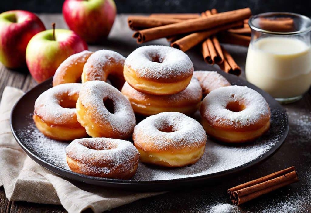 Recette de mini-doughnuts à la pomme et à la cannelle : délices sucrés