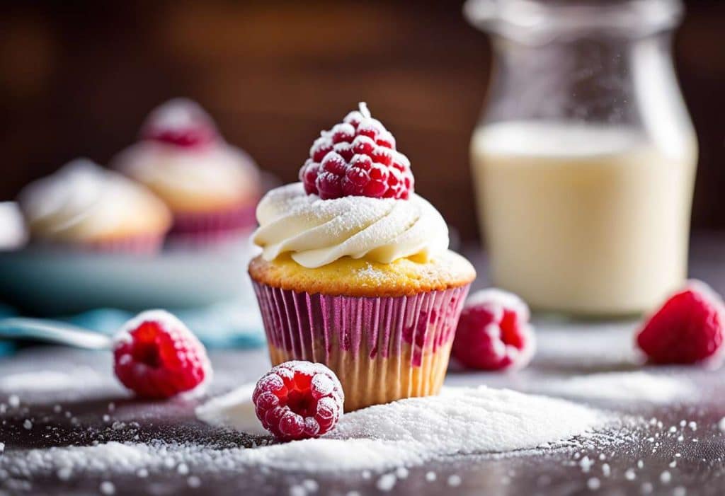 Recette de cupcakes vanille-framboise : saveurs gourmandes et facile à réaliser