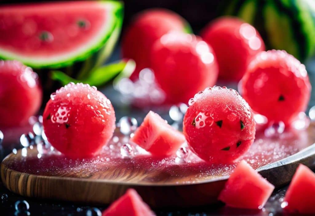 Billes de melon d'eau confites : une recette rafraîchissante