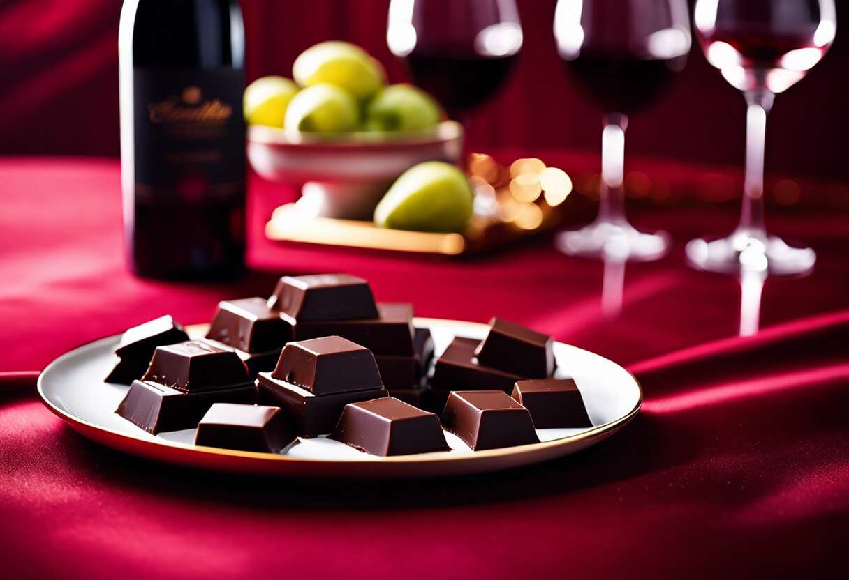 Les clés d'un accord réussi entre chocolat noir et vins rouges