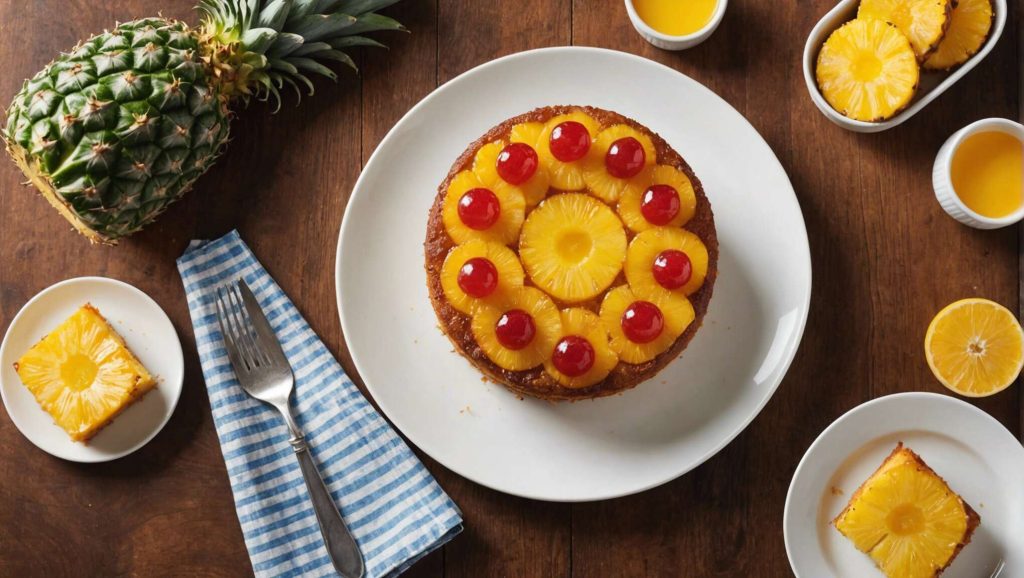 Recette facile de gâteau renversé à l'ananas : saveurs tropicales en cuisine