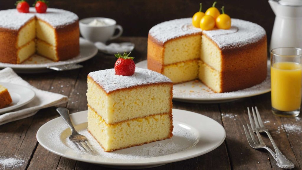 Sponge cake basique choix parfait pour anniversaire