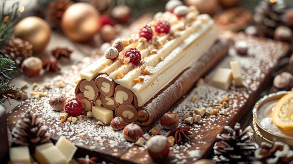 Recette de bûche aux marrons et yuzu : saveurs exotiques pour Noël
