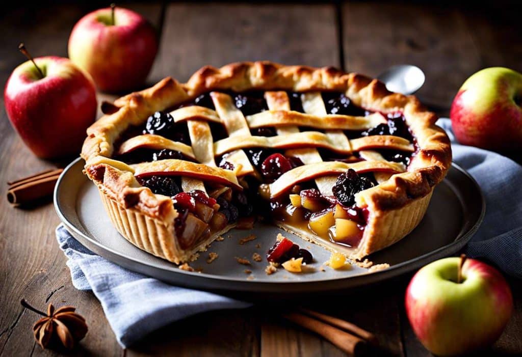Recette facile de tarte aux pommes et raisins secs : un délice automnal !