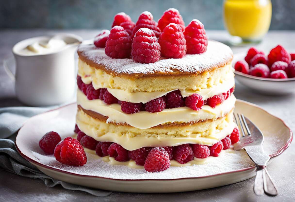 Recette facile de layer cake aux framboises : un délice fruité !