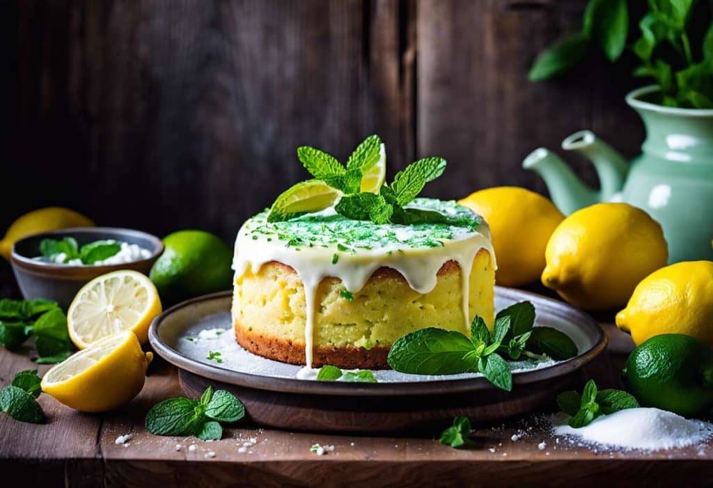 Recette de cake citron vert et menthe : fraîcheur garantie !