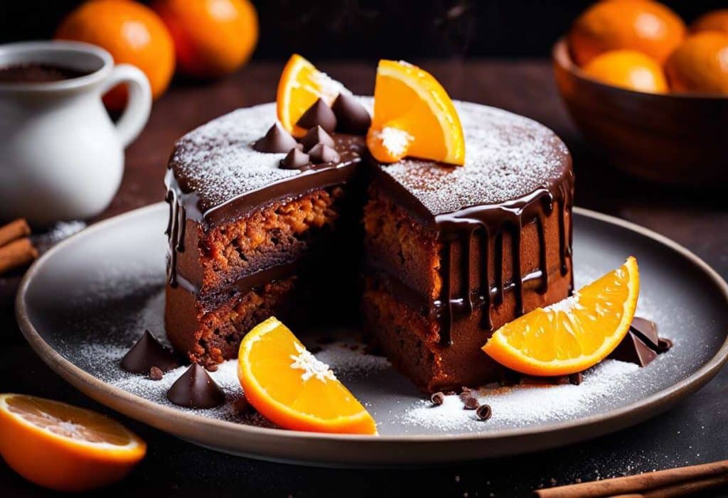 Recette cake l’orange, cannelle chocolat saveurs gourmandise