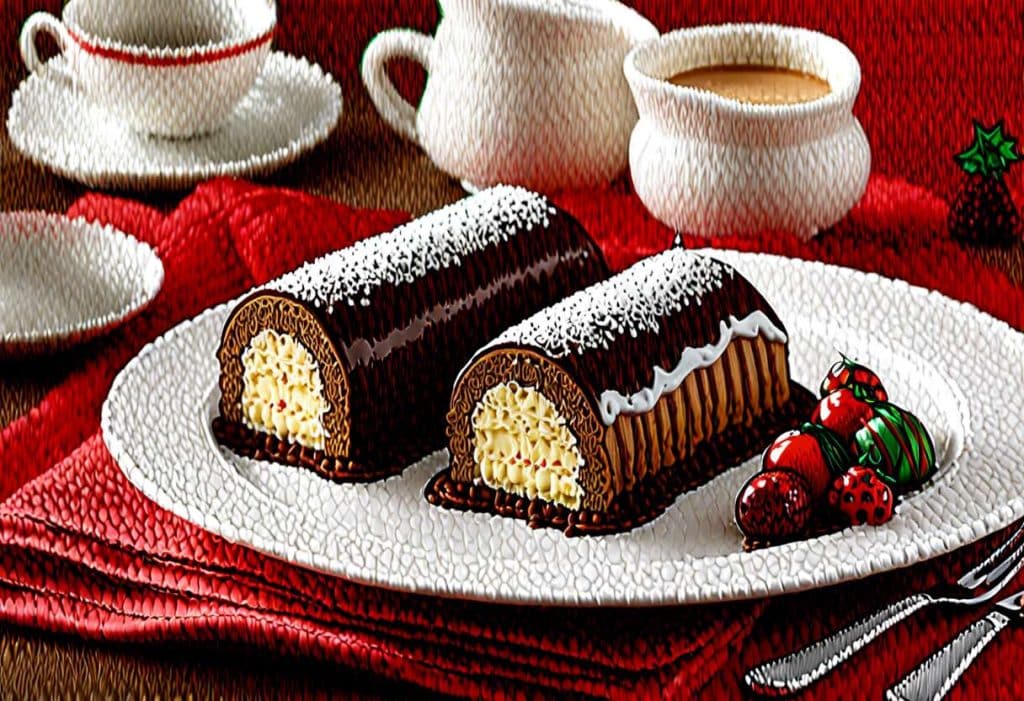 Recette facile de bûche aux 3 chocolats pour Noël