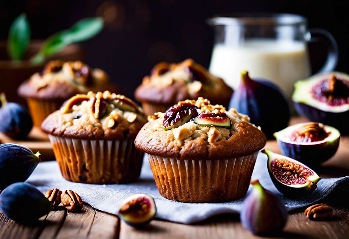 Recette de muffins aux figues et noix : plaisir gourmand et sain