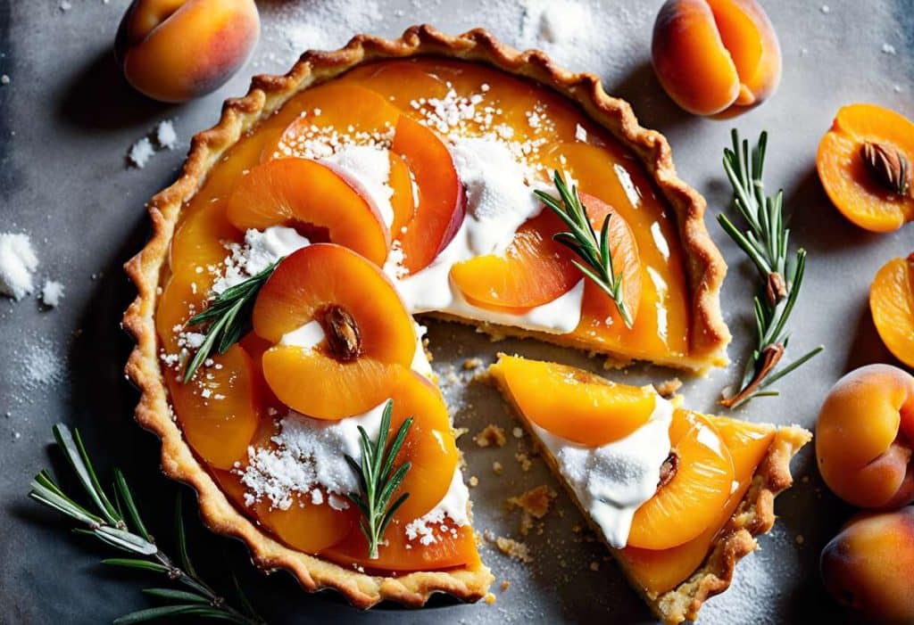 Recette tarte abricot romarin fraîcheur gourmandise d’été