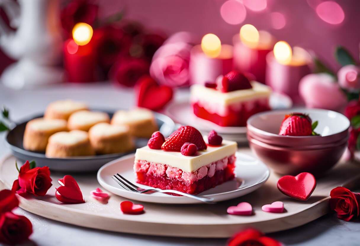 idées recettes dessert pour Saint-Valentin romantique