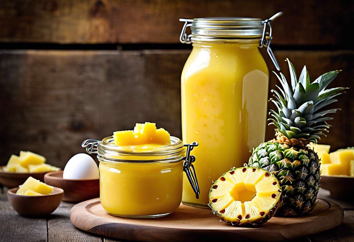 Ananas Curd : recette Facile de Crème d'Ananas Maison