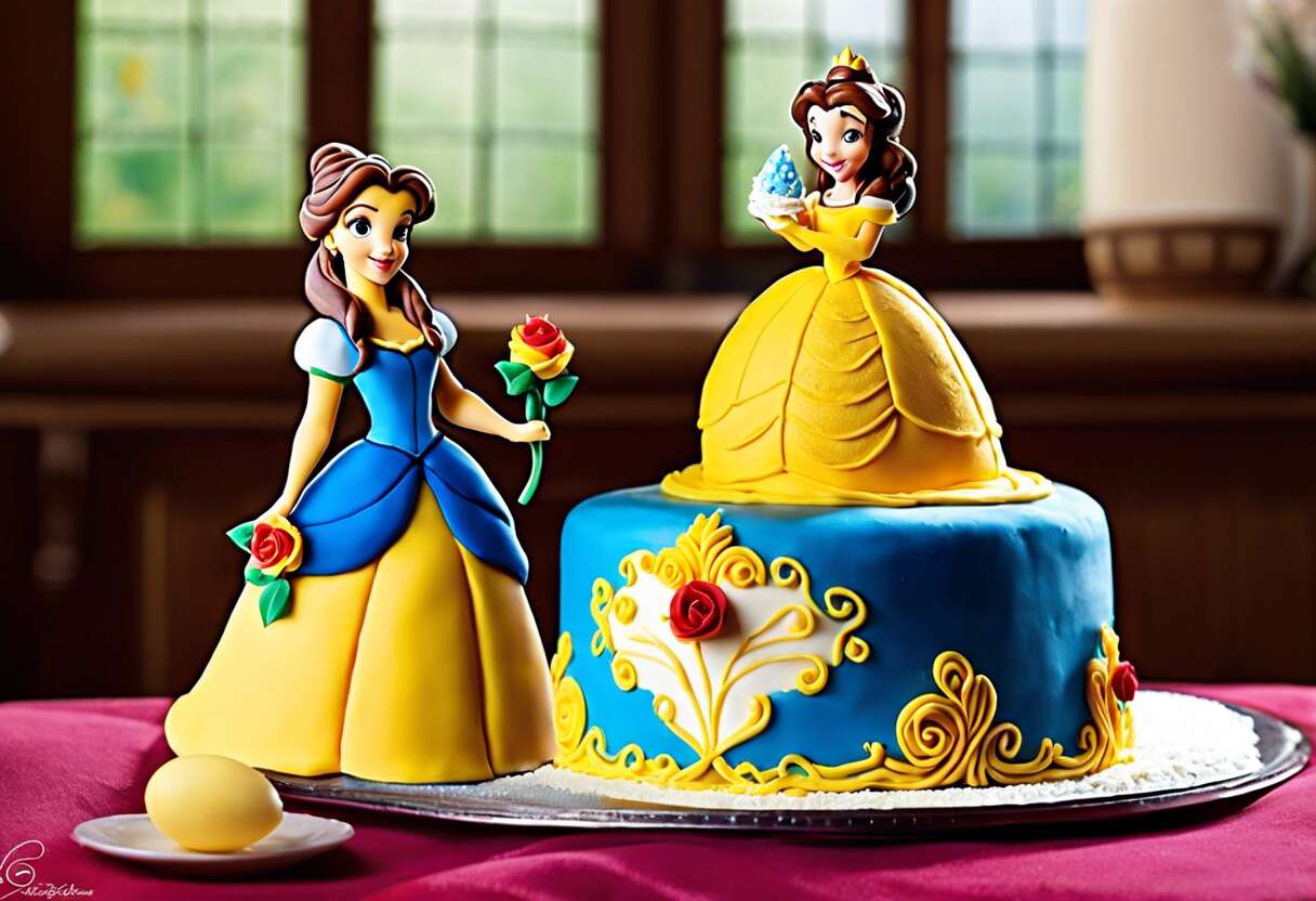 Recette de gâteau princesse : la Belle et la Bête de Disney